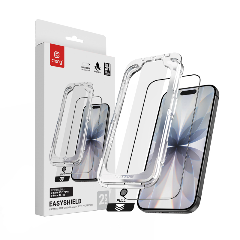 Комплект из 2 защитных стёкол Crong EasyShield для iPhone 17 / iPhone 17 Pro / iPhone 16 Pro