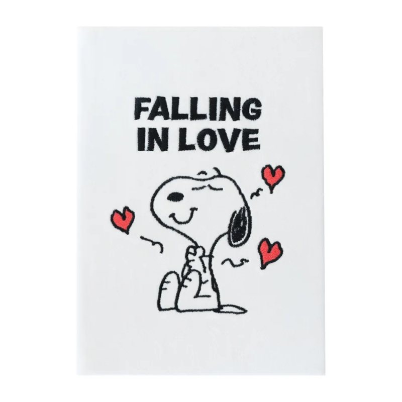Snoopy Love Season A5 märkmik plüüskaanega