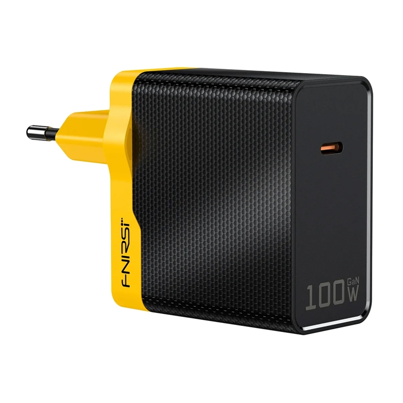 FNIRSI 100 W GaN USB-C toiteadapter EL-i pistikuga