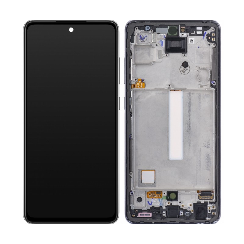 LCD screen Samsung A525 A52 4G/A526 A52 5G with touch screen and frame original Awesome Black (service pack)