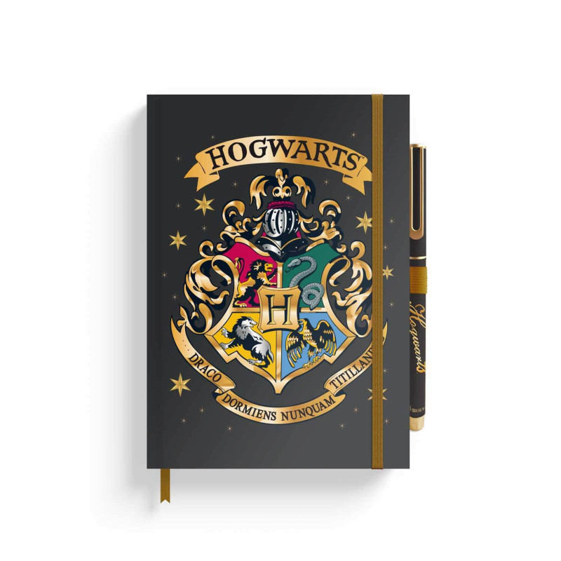 Harry Potter Hogwarts A5 märkmik pliiatsiga