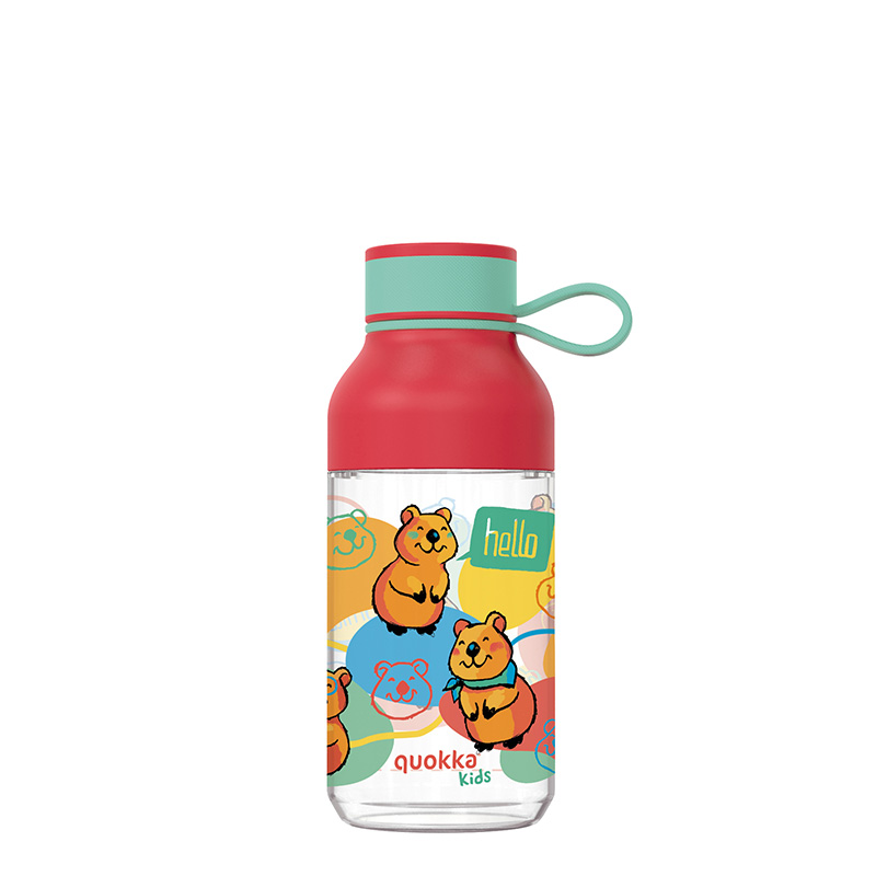 Quokka Ice Kids with Strap Ecozen water bottle, 430 ml, Happy Quokka