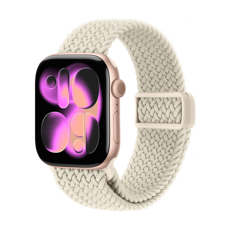 Crong Wave Band punutud Apple Watch rihm, 38/40/41/42 mm, beež