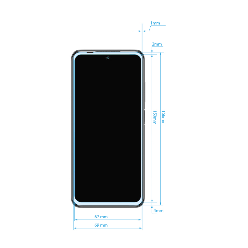 Crong 7D Nano Flexible Glass 9H kogu ekraani kattev hübriidne ekraanikaitse seadmele Xiaomi Redmi Note 10 5G