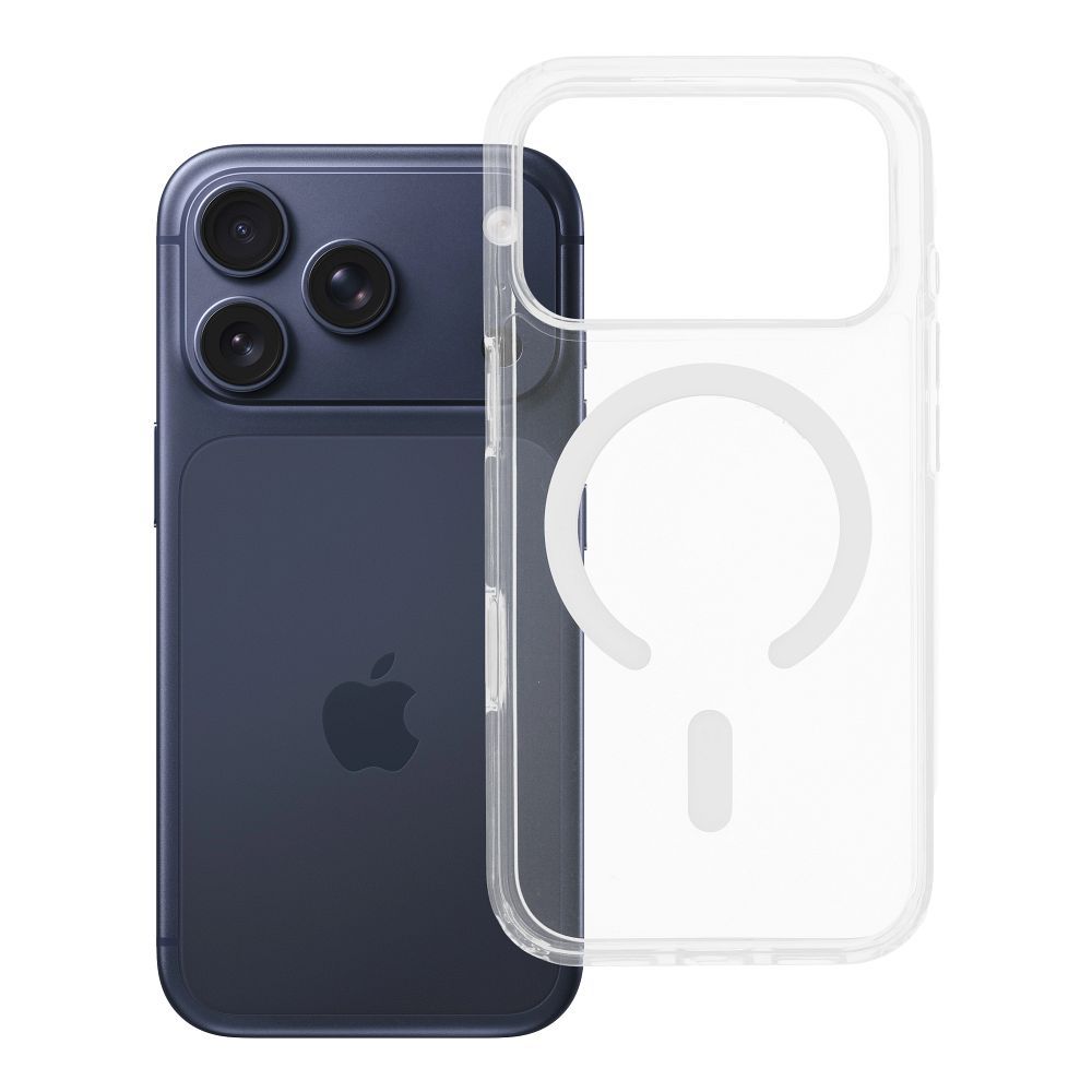 Clear Mag Cover Elite STR ümbris mudelile iPhone 17 Pro / 18 Pro, MagSafe'iga ühilduv, kolletumisvastasest materjalist ja Camera Controli nupuga – läbipaistev