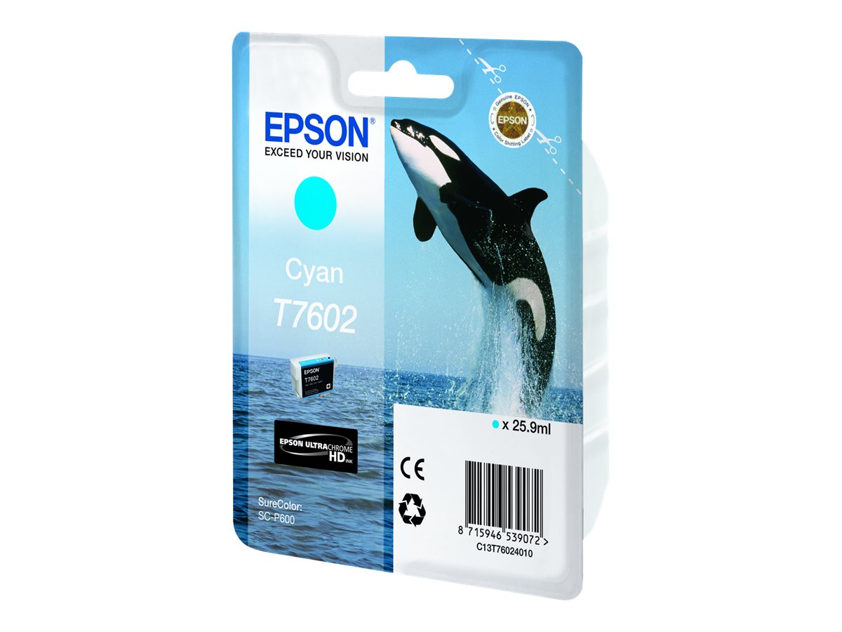 Epson T7602 tindikassett, tsüaan