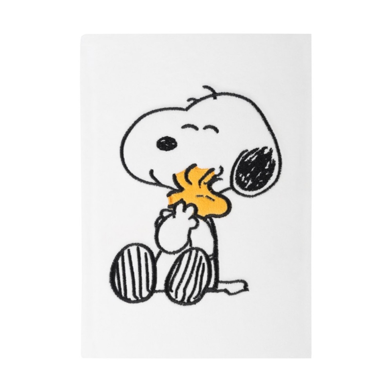Snoopy Lazy Days A5 märkmik plüüskaanega