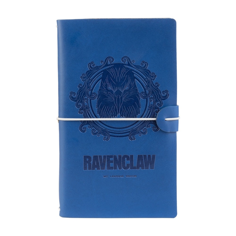 Harry Potter Ravenclaw kunstnahast kaantega reisimärkmik, 12 × 19.5 cm, sinine