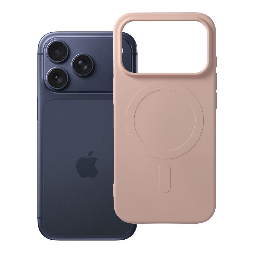Silikoonist Mag Cover ümbris mudelile iPhone 17 Pro / 18 Pro, MagSafe'iga ühilduv suure kaameraavaga – roosa