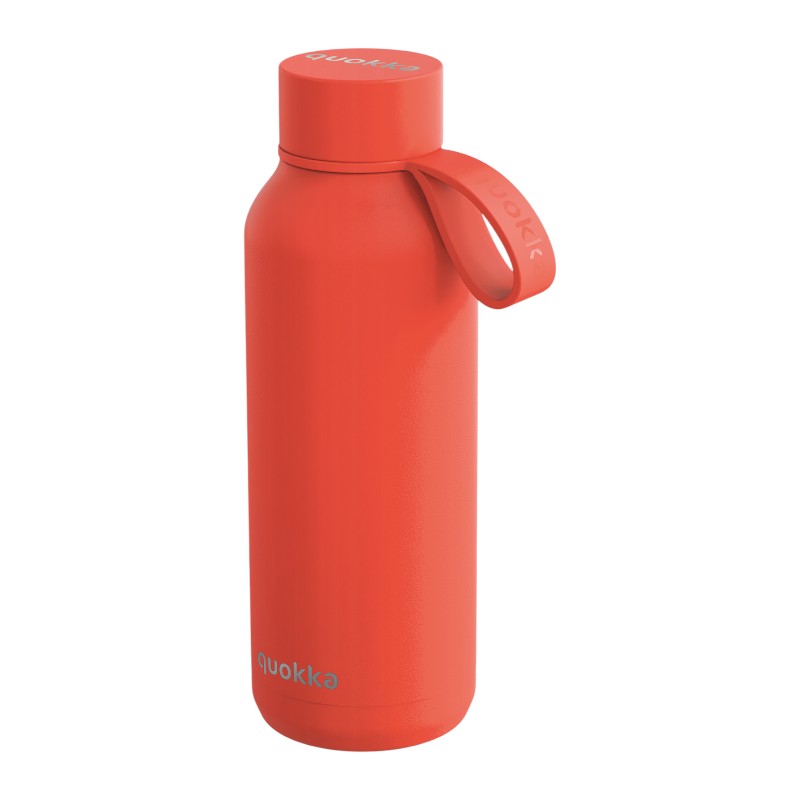 Quokka Solid With Strap roostevabast terasest termospudel, 510 ml, Orange