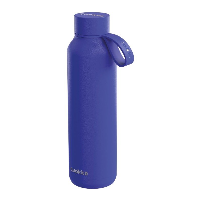 Quokka Solid With Strap roostevabast terasest rihmaga termopudel, 630 ml, Hämarikusinine
