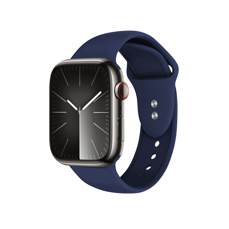 Crong Liquid rihm Apple Watch 44 / 45 / 46 / 49 mm kellale, tumesinine