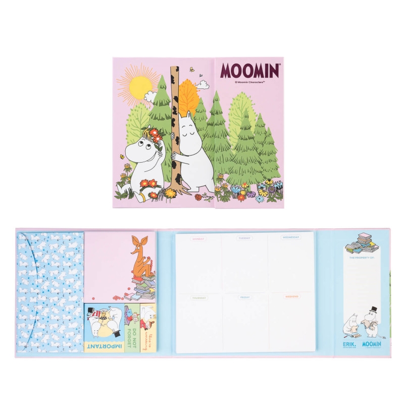 Moomins A4 nädalaplaneerija märkmepaberitega