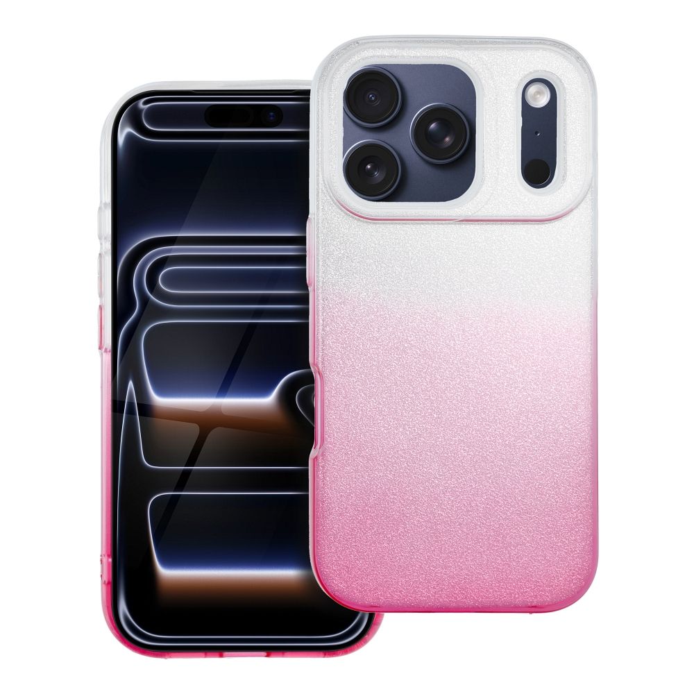 SHINING Ümbris jaoks IPHONE 17 Pro läbipaistev roosa