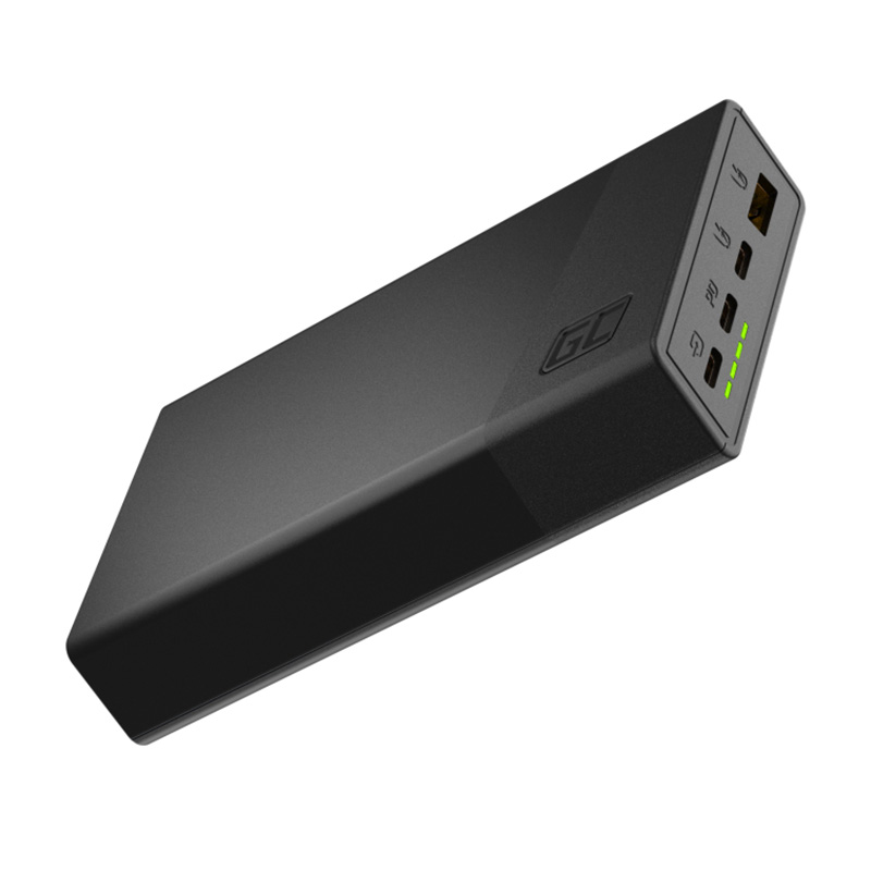 Green Cell GC PowerPlay 20S akupank, 20 000 mAh, 22,5 W, PD, USB-C, kiirlaadimine, Panther Black