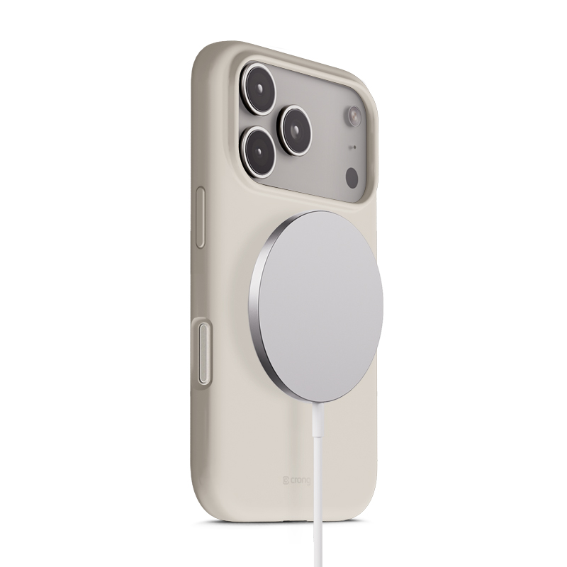 Crong Color Cover Magnetic MagSafe ümbris seadmele iPhone 17 Pro Max, kivibeež
