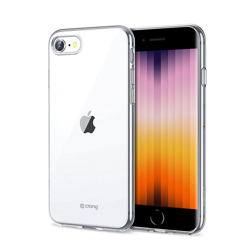 Crong Crystal Slim ümbris seadmele iPhone SE (2020) / 8 / 7, läbipaistev