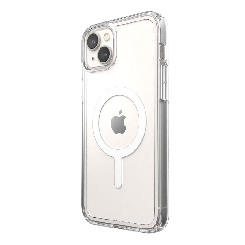 Speck Gemshell + MagSafe ümbris seadmele iPhone 15 Plus / 14 Plus, Microban mikroobivastase kaitsega, läbipaistev