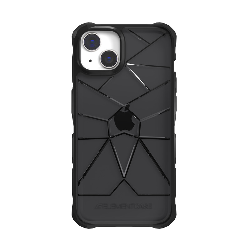 Element Special Ops X5 ümbris seadmele iPhone 14 Plus, Mil-Spec-kukkumiskaitsega, must ja suitsune