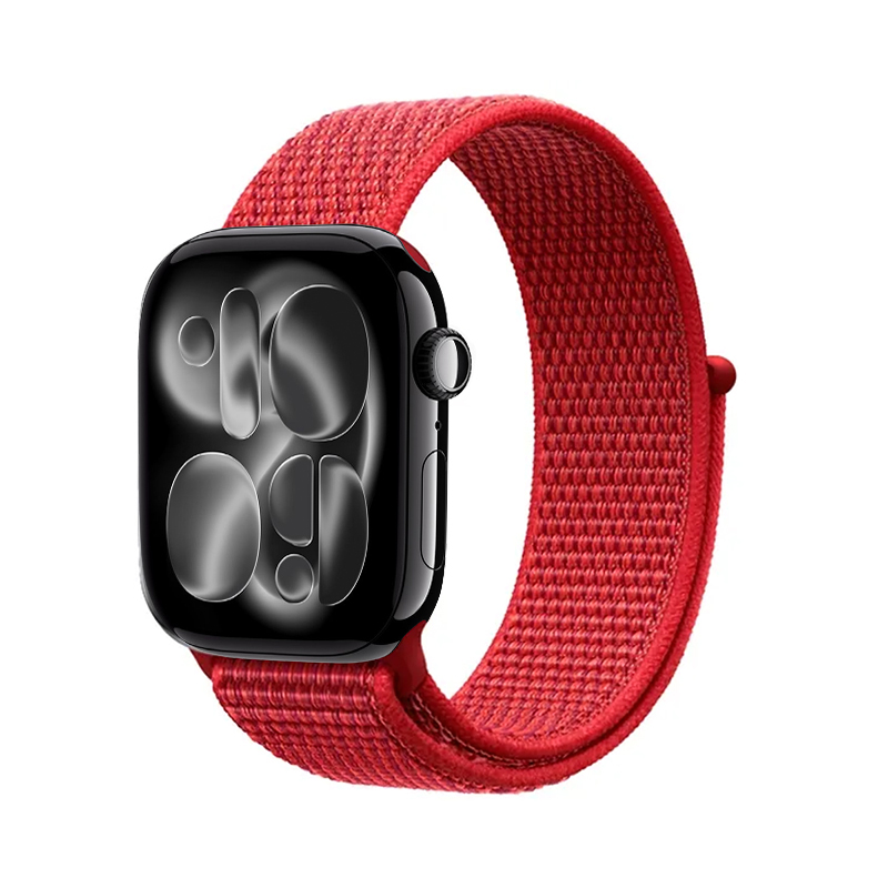 Crong Nylon Apple Watch spordirihm, 38/40/41/42 mm, Red Fusion