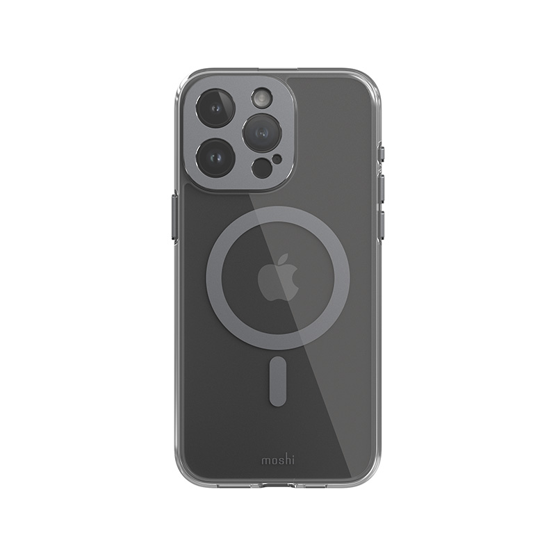 Moshi iGlaze MagSafe ümbris seadmele iPhone 15 Pro Max, Meteorite Gray värvitoonis
