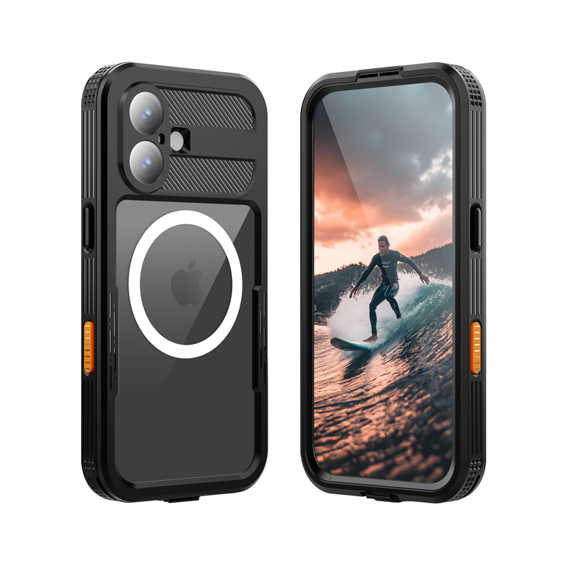 Crong Seal Cover IP68 veekindel ümbris seadmele iPhone 17, must