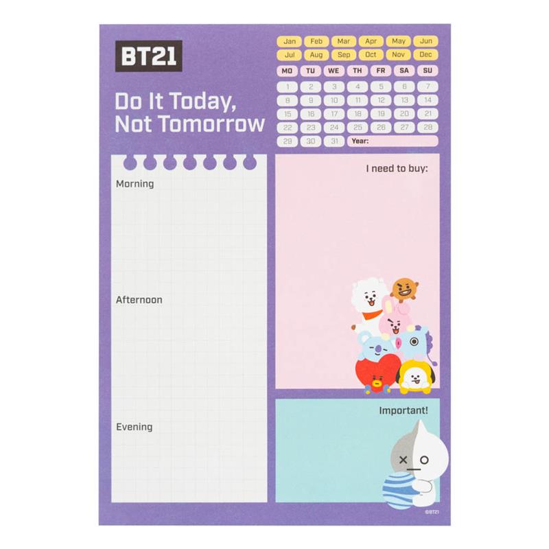 BT21 A5 päevaplaneerija