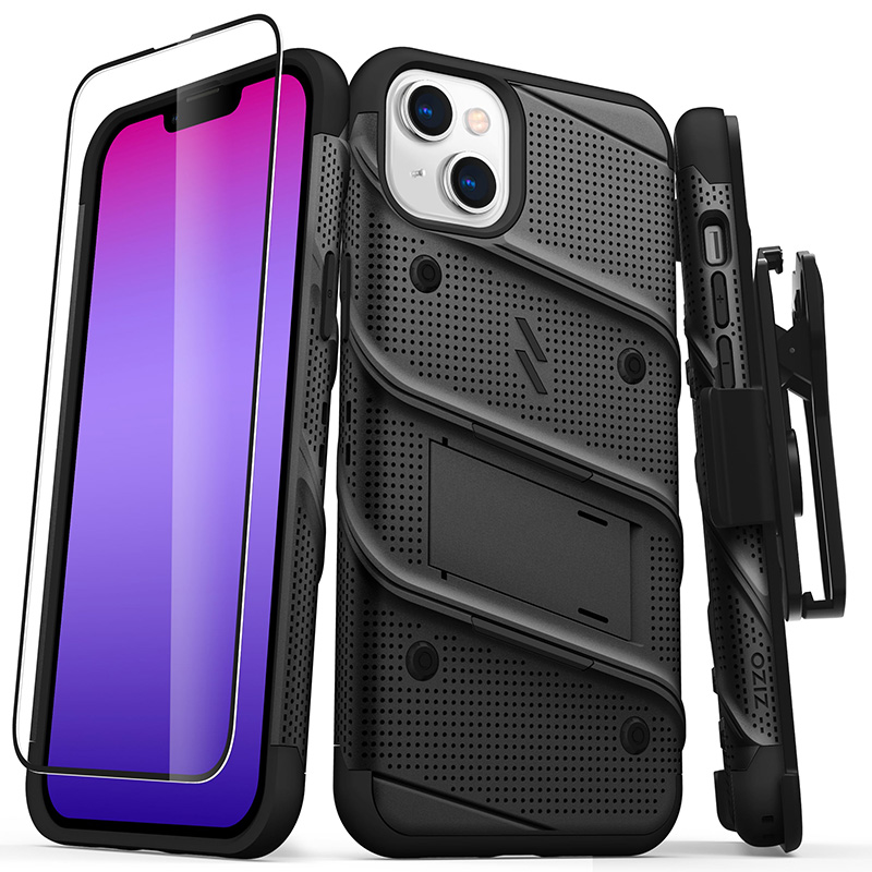 ZIZO BOLT Series ümbris seadmele iPhone 14 Plus, must