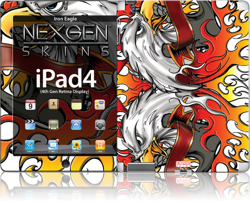 Комплект декоративных наклеек Nexgen Iron Eagle 3D для iPad 2/3/4