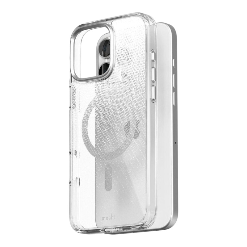 Moshi iGlaze MagSafe ümbris seadmele iPhone 16 Pro Max, Mist White värvitoonis