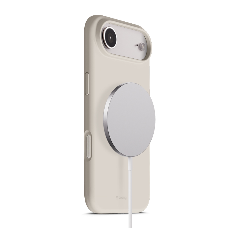 Crong Color Cover Magnetic MagSafe ümbris seadmele iPhone Air, kivibeež