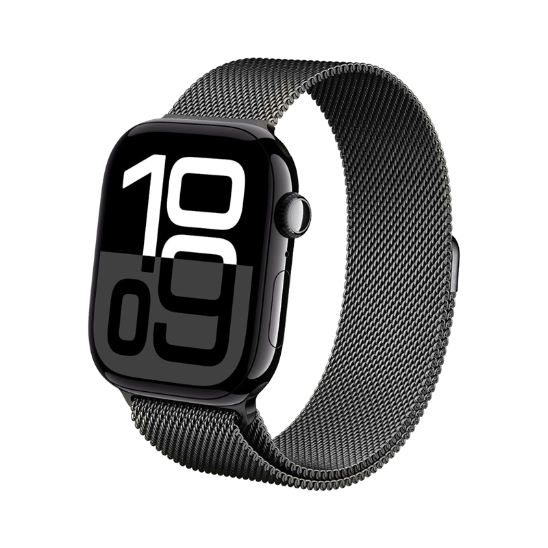 Crong Milano Steel roostevabast terasest rihm Apple Watch 38 / 40 / 41 / 42 mm, grafiithall