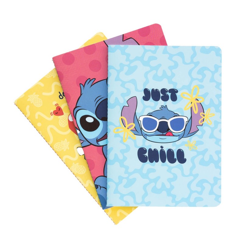Disney Stitch Tropical A5 märkmike komplekt, 3 tk