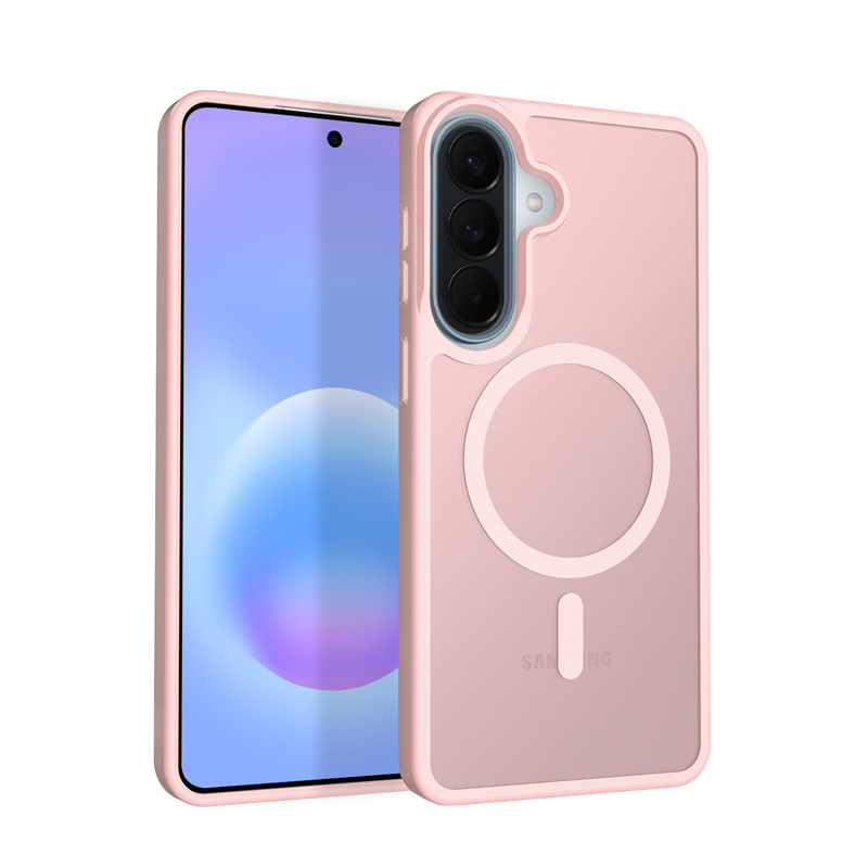 Crong Hybrid Matte Magnetic MagSafe ümbris seadmele Samsung Galaxy A57, roosa