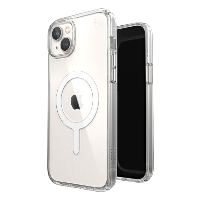 Speck Presidio Perfect-Clear + MagSafe ümbris seadmele iPhone 15 Plus / 14 Plus, läbipaistev