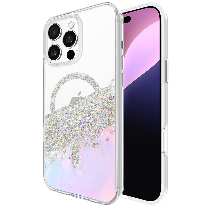 Case-Mate Karat MagSafe ümbris seadmele iPhone 16 Pro Max, holograafiline Soap Bubble