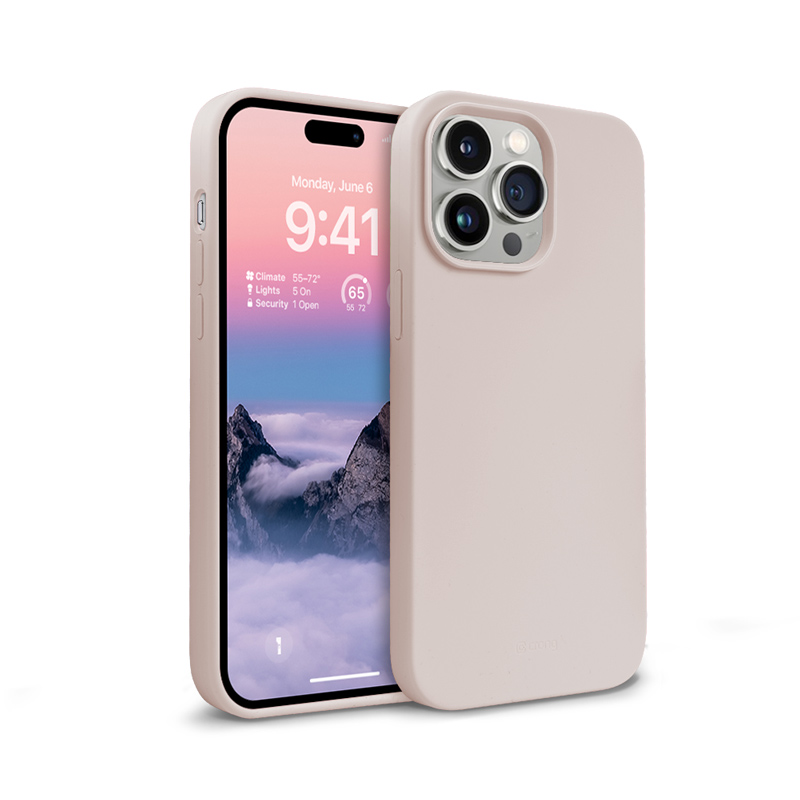 Crong Color Cover ümbris seadmele iPhone 14 Pro, liivaroosa
