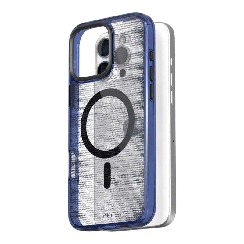 Moshi iGlaze MagSafe ümbris seadmele iPhone 16 Pro, Dusk Indigo värvitoonis