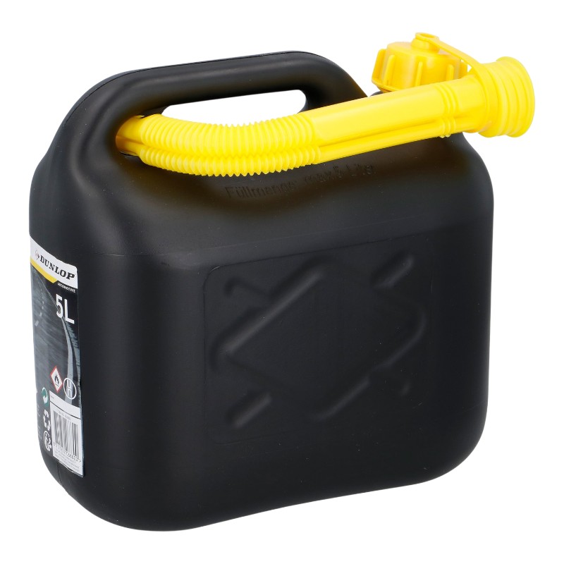 Dunlop kütusekanister lehtriga, 5 l, must