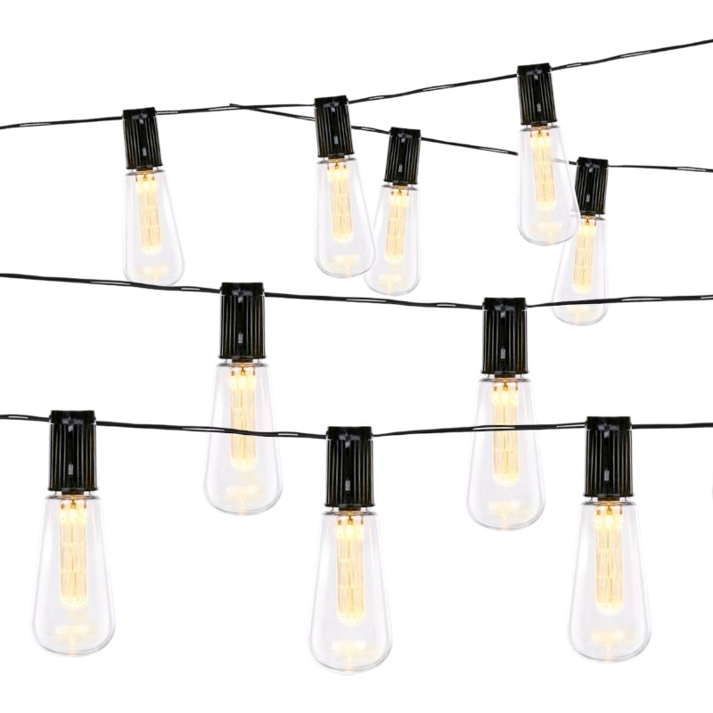 Grundig päikeseenergial töötav LED-aiavalguskett, 3,35 m