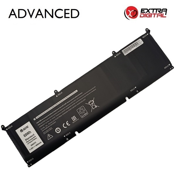 Sülearvuti aku DELL 69KF2, 6000 mAh, Extra Digital Advanced