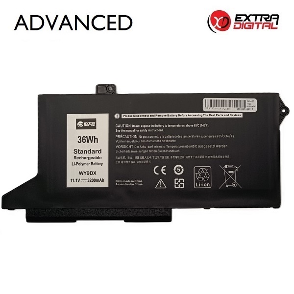 Sülearvuti aku DELL WY9DX, 3200 mAh, Extra Digital Advanced