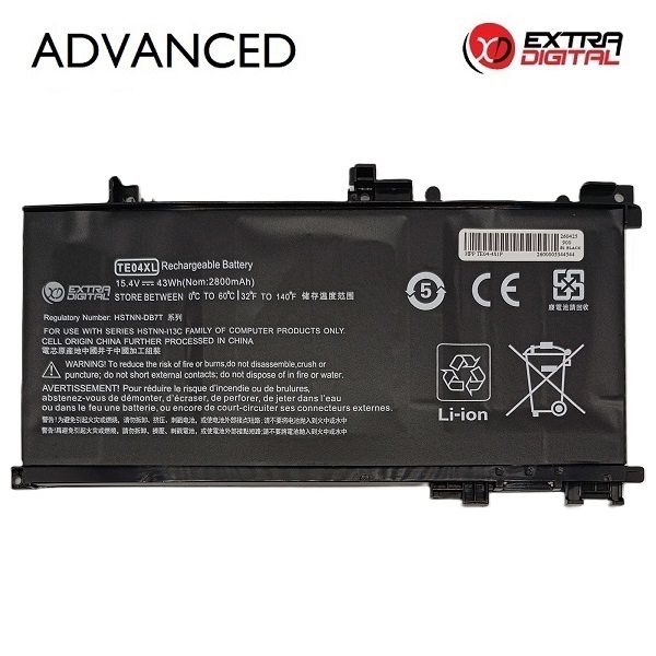 HP TE04XL sülearvuti aku, 2800 mAh, Extra Digital Advanced