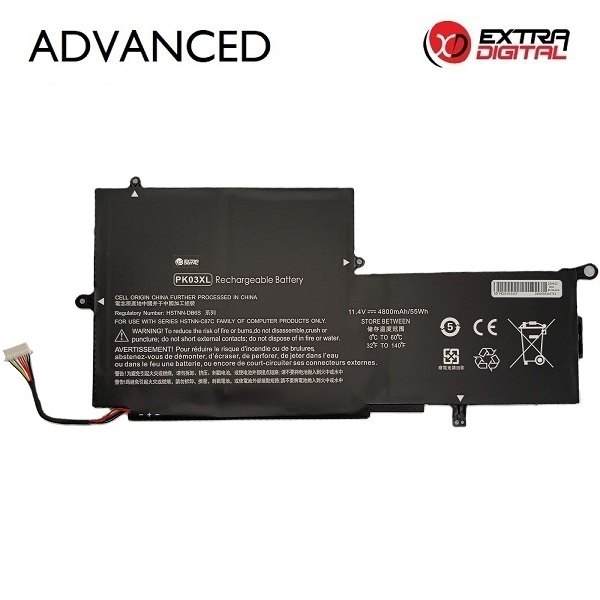 Sülearvuti aku HP PK03XL, 4800 mAh, Extra Digital Advanced