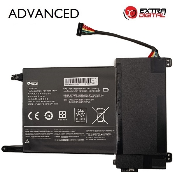 Sülearvuti aku LENOVO L14S4P22, 4750 mAh, Extra Digital Advanced