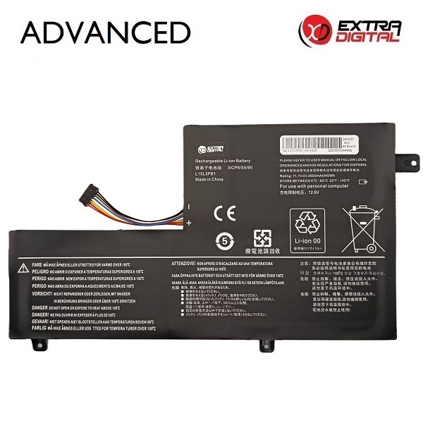 Sülearvuti aku LENOVO L15L3PB1, 3600 mAh, Extra Digital Advanced