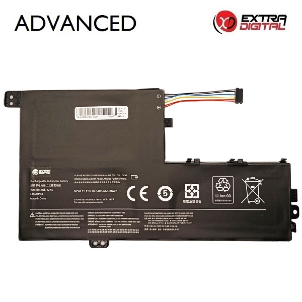 Sülearvuti aku LENOVO L15M3PB0, 3400 mAh, Extra Digital Advanced