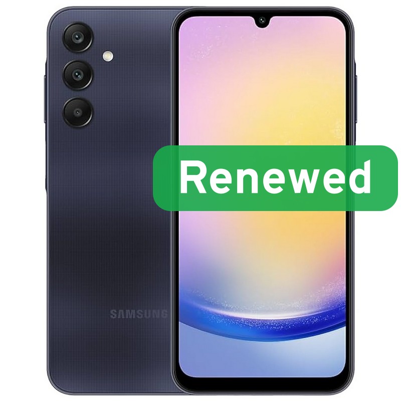 Taastatud Samsung Galaxy A25 5G, klass A, 128 GB, sinakasmust, 6,5″