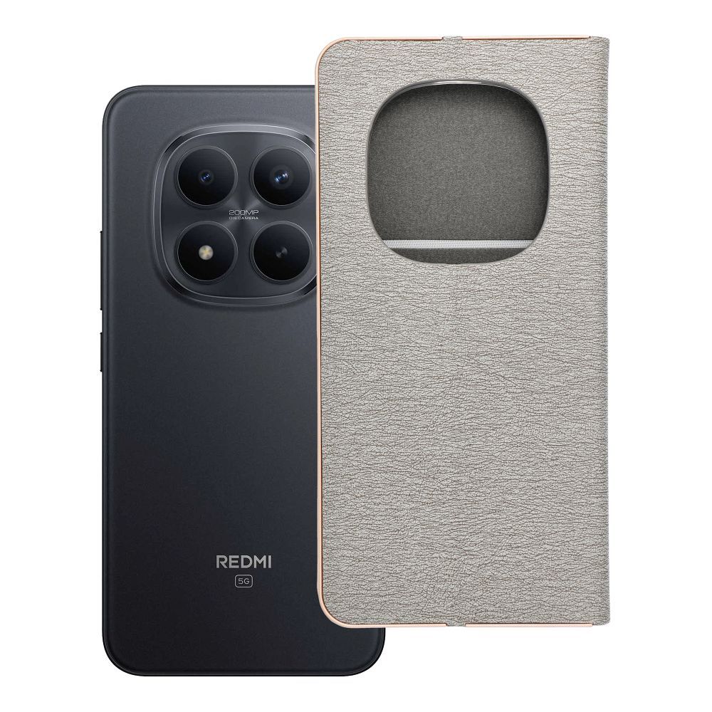 LUNA Book Gold ümbris Xiaomi Redmi Note 15 Pro Plus 5G jaoks, hõbedane