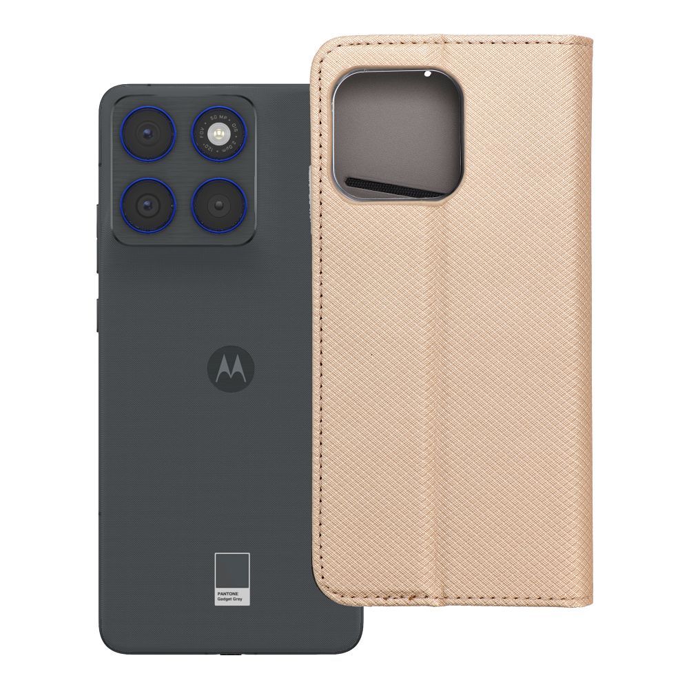 SMART CASE Book ümbris Motorola Edge 70 jaoks - kuldne